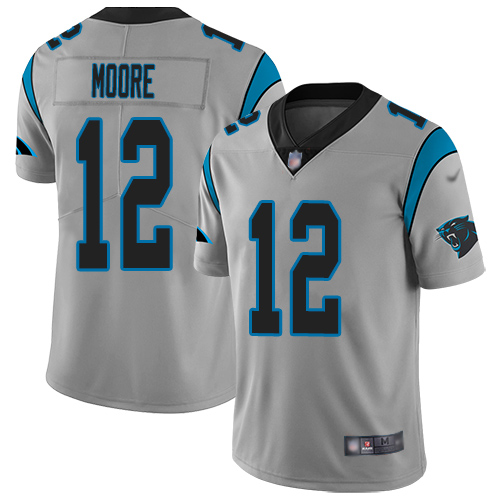 Carolina Panthers Limited Silver Men DJ Moore Jersey NFL Football #12 Inverted Legend->carolina panthers->NFL Jersey